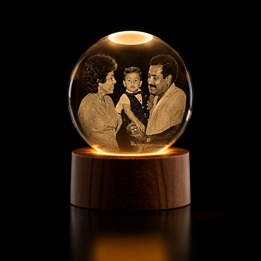 Esfera de Cristal 3D Personalizada